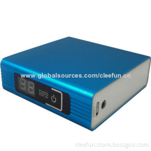 Metal Case Power Bank, 6,600mAh, Dual USB, LCD ScreenNew